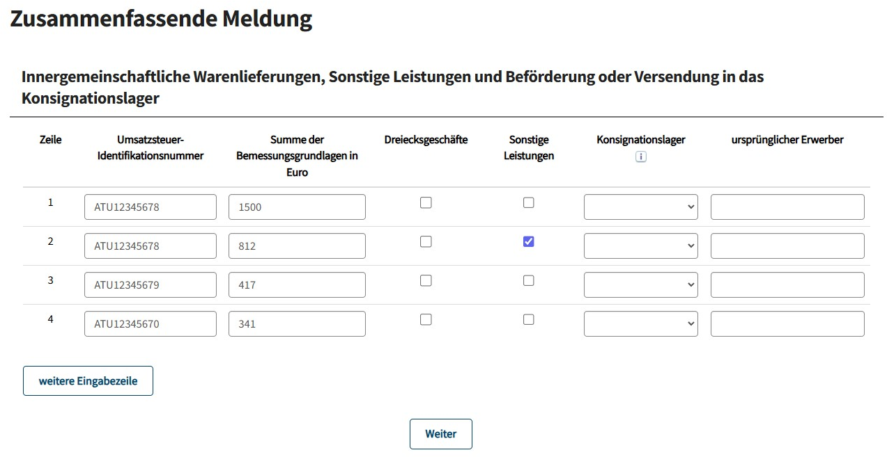 Schritt 2: Formular ausfüllen